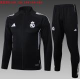 Chándal Real Madrid 2025/26 (Black Long zipper) - NIÑOS